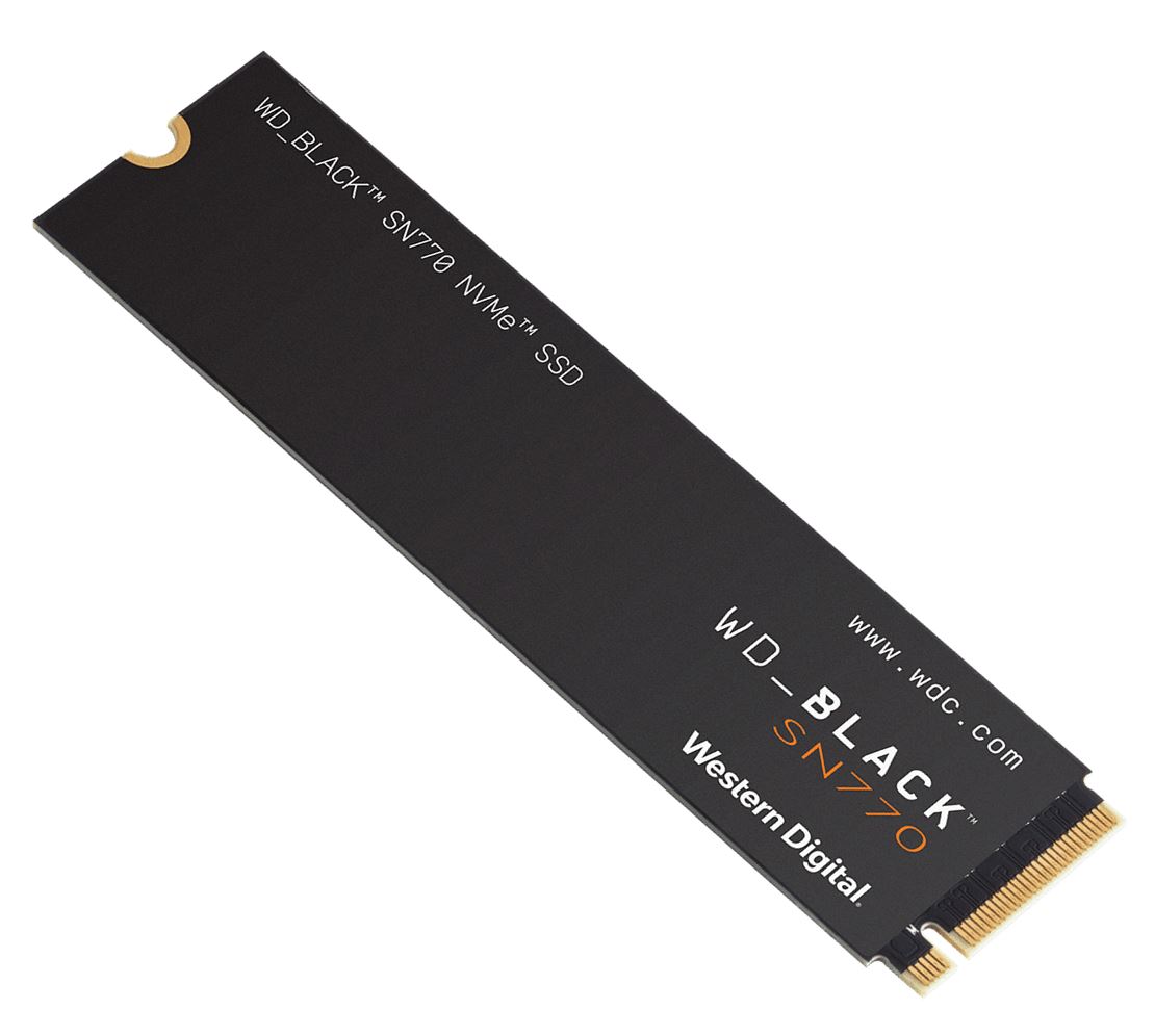 Western Digital WD Black SN770 2TB Gen4 NVMe M.2 SSD - 5150MB/s Read, 4850MB/s Write, 1200TBW Endurance, 5-Year Warranty