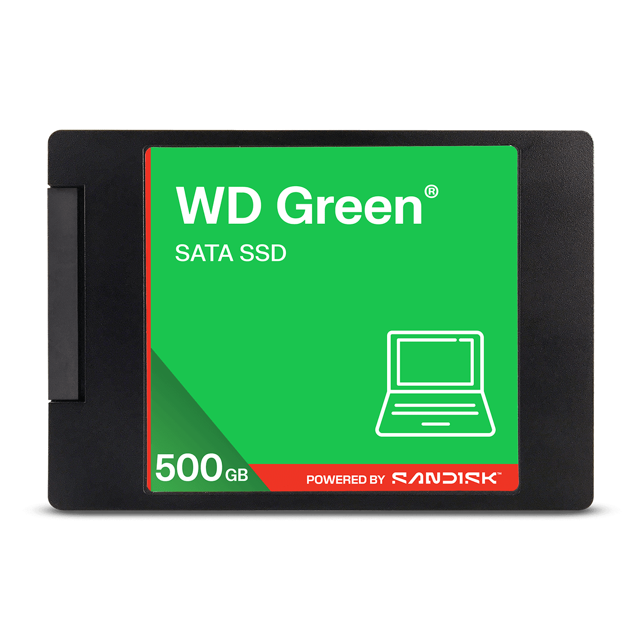 Western Digital WD Green 500GB 2.5" SATA III SSD 545MB/s Read | 430MB/s Write | 3D NAND | 80TBW Endurance | 7mm Thin | 3-Year Warranty - WDS500G5G0A