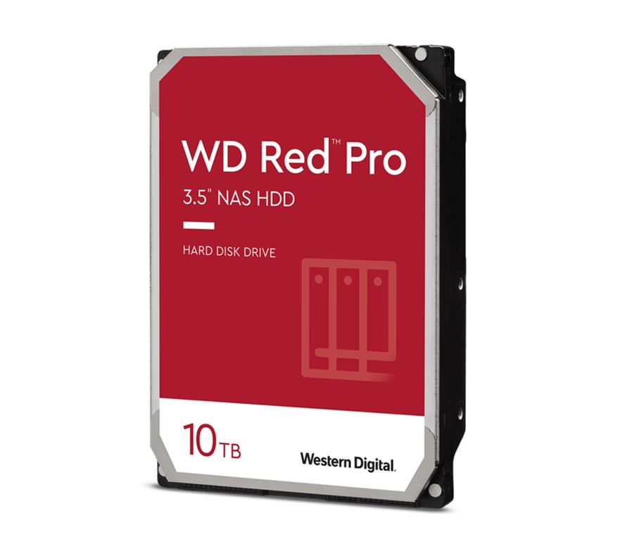 Western Digital WD Red Pro 10TB NAS HDD 3.5" SATA 6Gb/s 7200RPM 512MB Cache RAID Optimized 5-Year Warranty