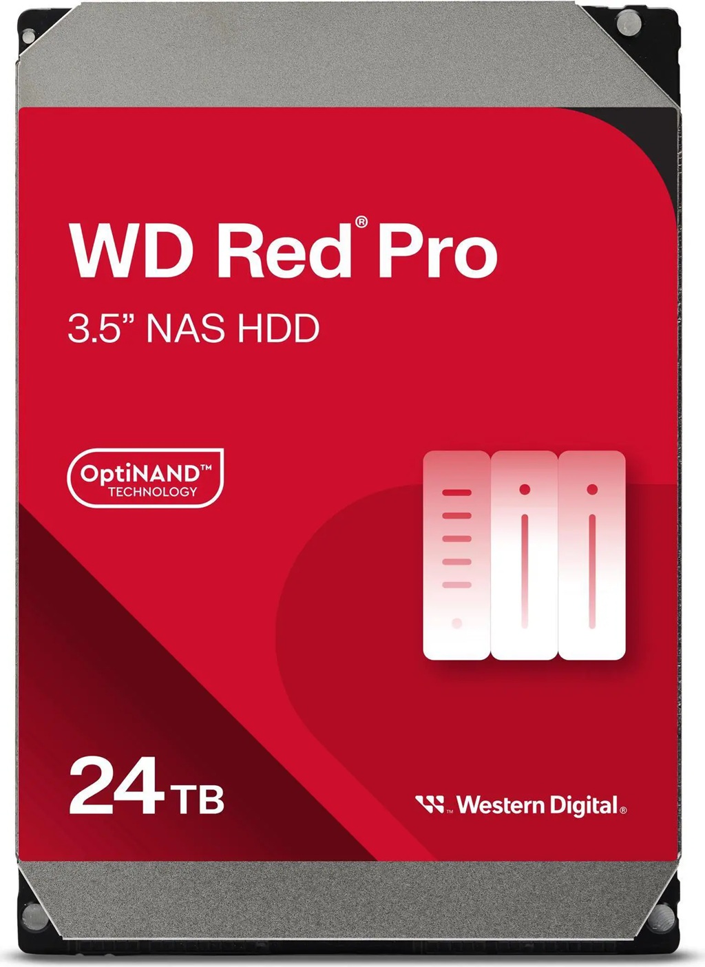Western Digital WD Red Pro 24TB 3.5-inch NAS Hard Drive 7200 RPM 512MB Cache SATA 6Gb/s with 5-Year Warranty