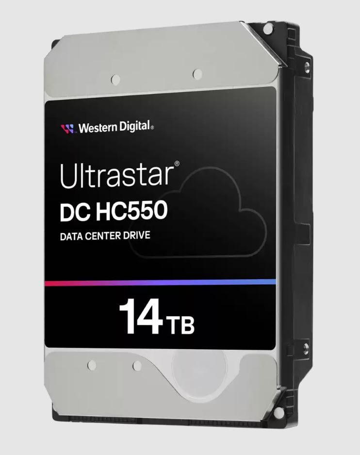 Western Digital WD Ultrastar DC HC550 14TB 3.5-Inch SATA 7200RPM EAMR Enterprise HDD with 512MB Cache and 5-Year Warranty