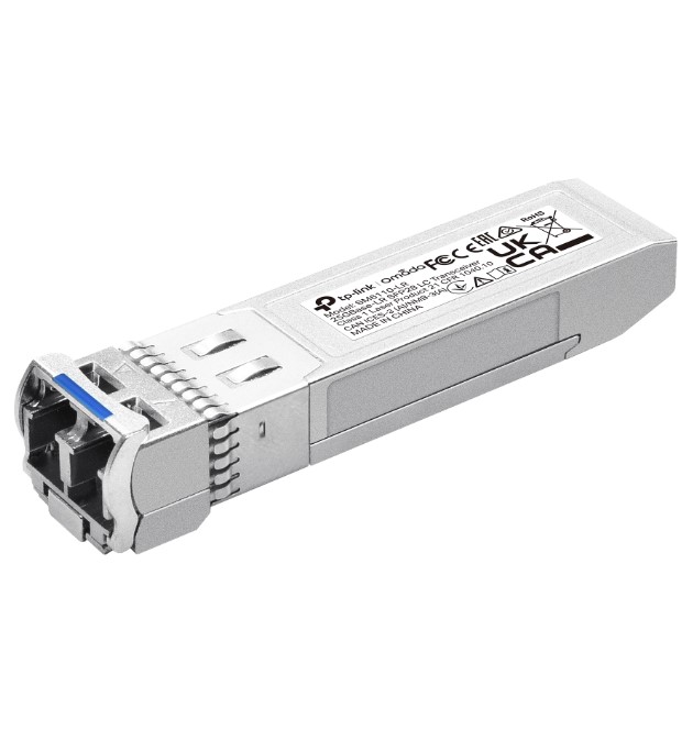 TP-Link SM6110-LR Omada 25GBase-LR SFP28 LC Transceiver - 10/25G Single-mode 10km Fiber Optic Module, Hot-Pluggable, DDM Support