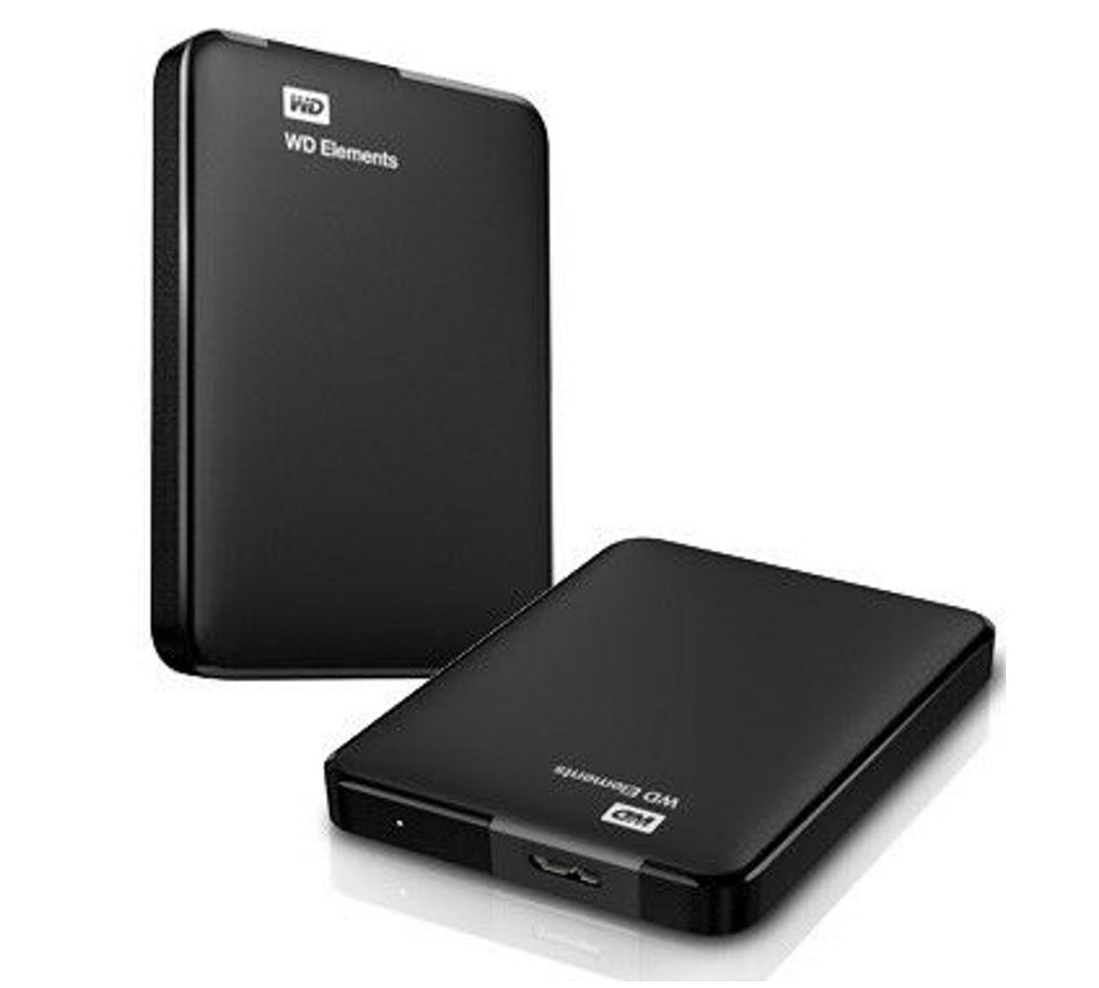 Western Digital WD Elements 2TB USB 3.0 2.5" Portable External Hard Drive – Slim, Lightweight, Durable, Shock Proof, Plug & Play, NTFS for Windows 10/8.1/7