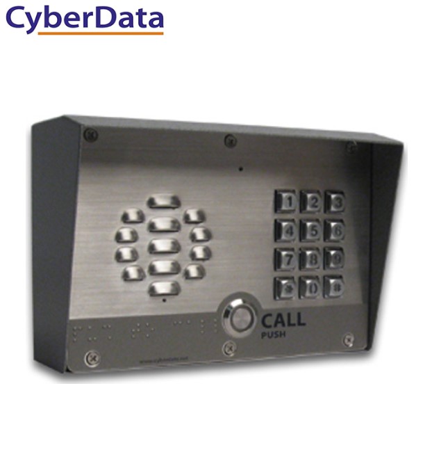 CyberData 011214 SIP Outdoor Intercom with Keypad - PoE IP Door Controller, Full Duplex Audio, IP65 Weatherproof, TLS 1.2 Security