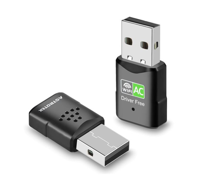 Astrotek AC600 Mini Dual Band Wireless USB Adapter Nano WiFi Dongle 600Mbps for PC, Mac, Desktop, Notebook & TV