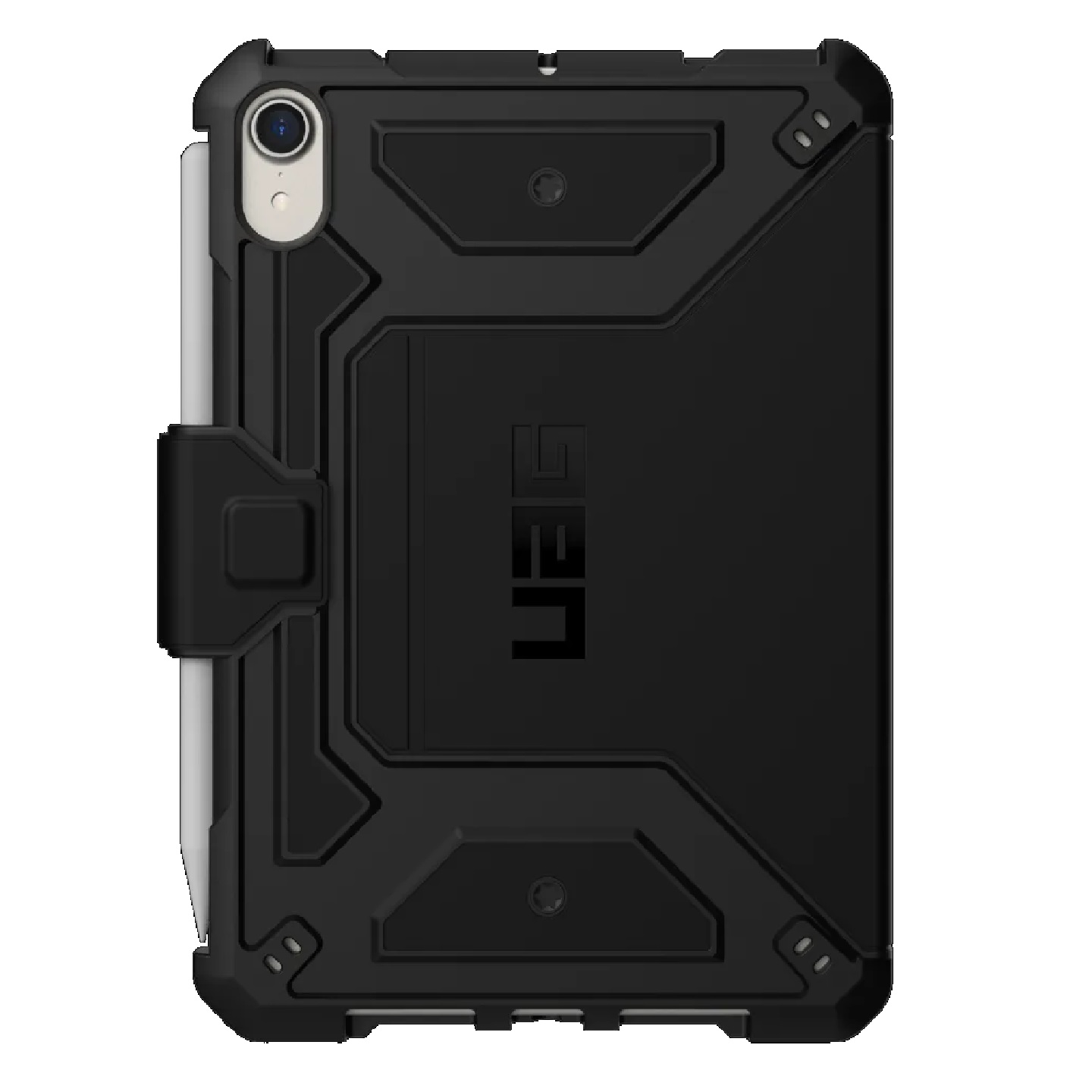 UAG Metropolis SE Case for Apple iPad Mini 6th Gen (8.3") - Black, Military Grade Drop Protection with Apple Pencil Holder & Adjustable Folio Stand