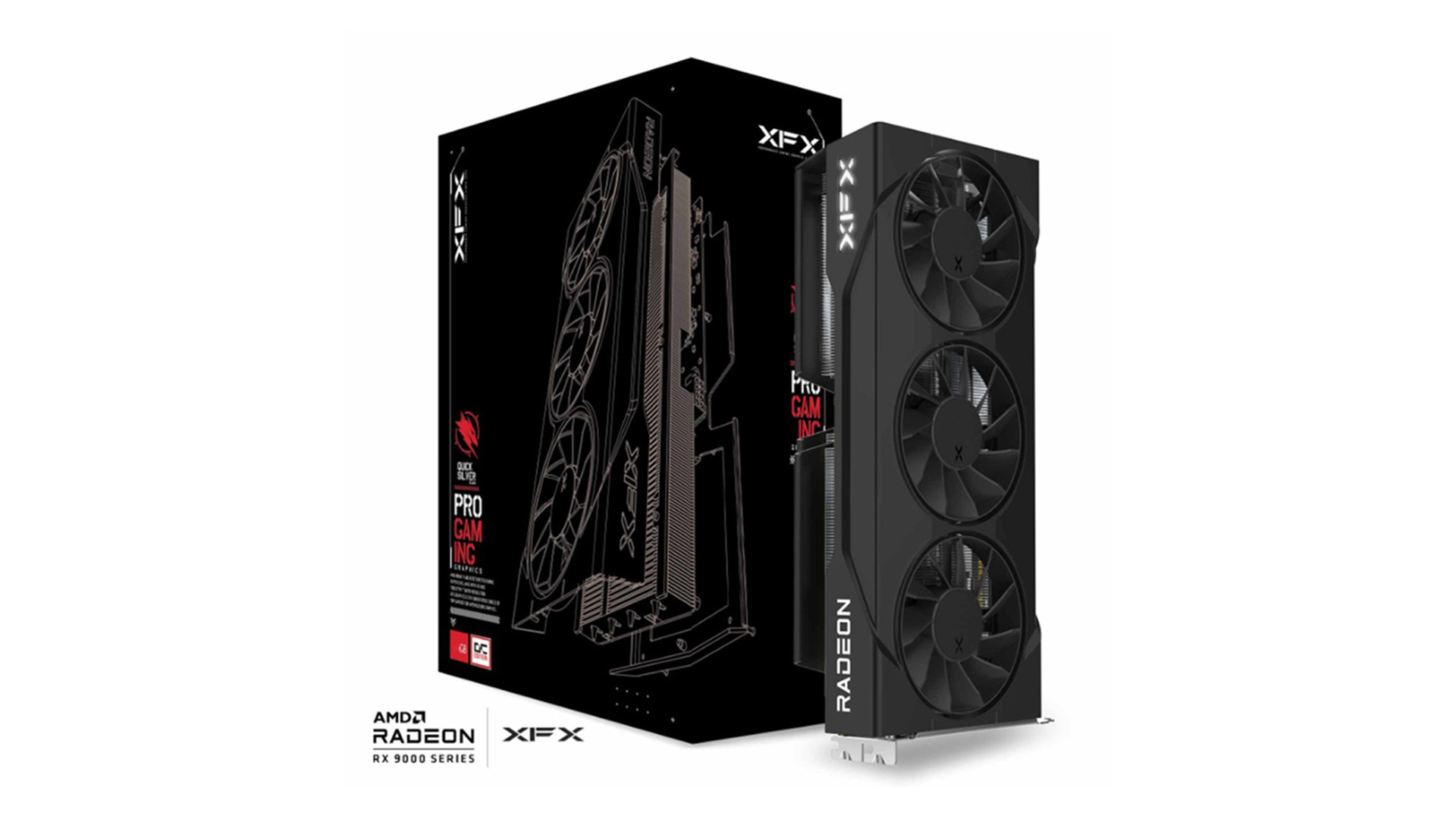 XFX Swift AMD Radeon RX 9060 XT OC Triple Fan Gaming Graphics Card 16GB GDDR6, HDMI 2.1 & Dual DisplayPort 2.1, RDNA 4 Architecture