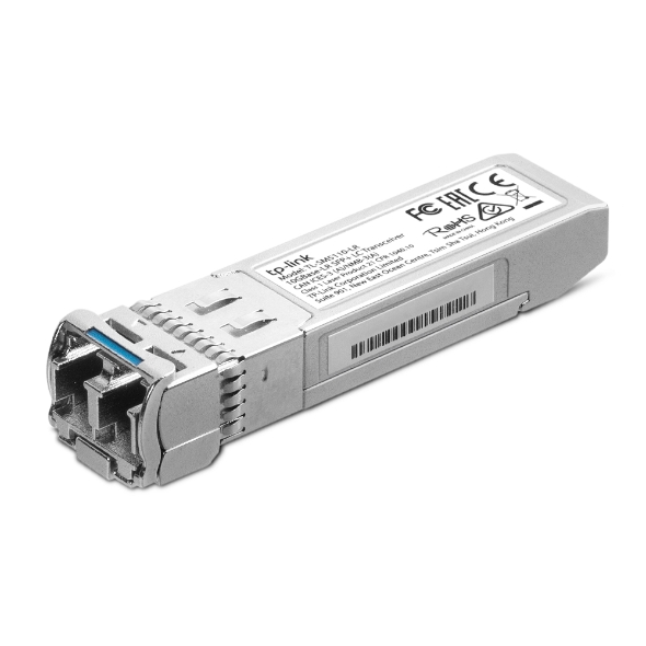 TP-Link TL-SM5110-LR 10GBase-LR SFP+ LC Transceiver 10KM Single-Mode Hot-Pluggable with Digital Diagnostic Monitoring