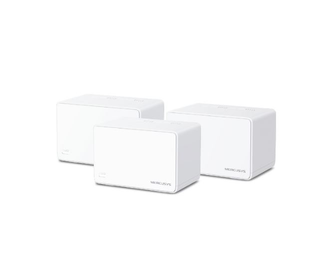Mercusys Halo H80X 3-Pack AX3000 Whole Home Mesh Wi-Fi 6 System - 3000 Mbps Dual Band WiFi, Up to 650m² Coverage, MU-MIMO, Seamless Roaming