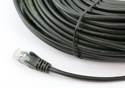 8Ware CAT6A 20m Black UTP Ethernet Cable RJ45 Snagless Patch Cord - 10Gbps Network LAN Cable