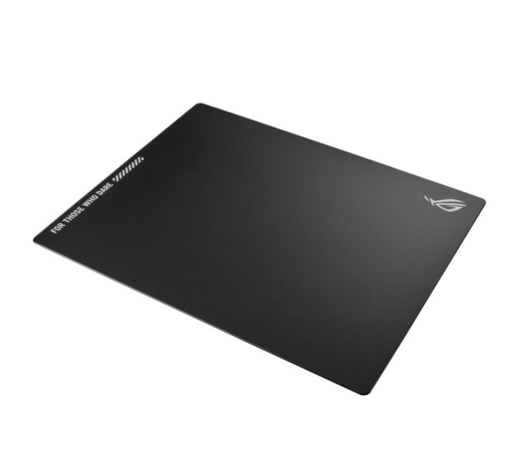 ROG Moonstone Ace L Gaming Mouse Pad - 500x400mm Tempered Glass, Ultra-Smooth, Anti-Slip Silicone Base, Noise-Reducing Coating