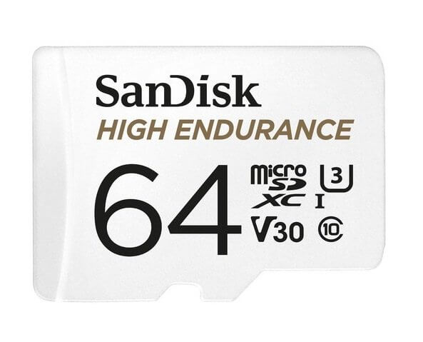 SanDisk High Endurance 64GB microSDXC Card UHS-I 100MB/s Read 40MB/s Write Durable Dash Cam & 4K UHD Video Storage