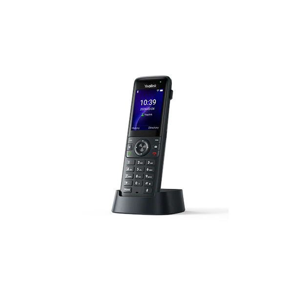 Yealink AX83H Handheld Wi-Fi 6 IP Phone with Bluetooth 5.0, HD Audio, Smart Noise Cancellation, QuickCharge & 3.5mm Headset Jack