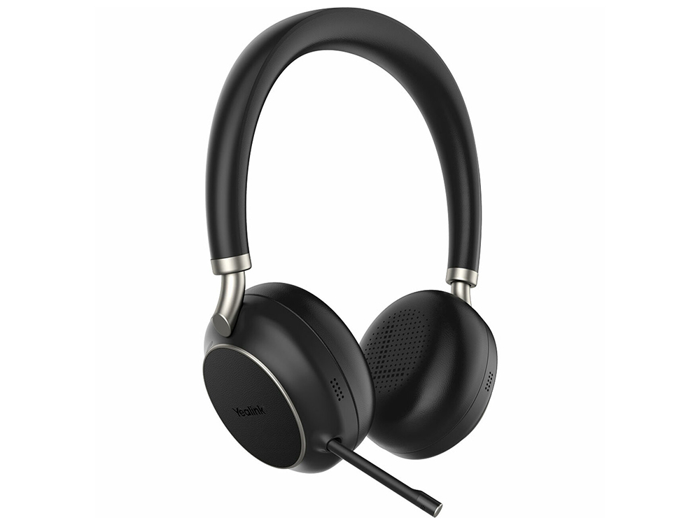 Yealink BH76 Bluetooth Stereo Headset USB-C - Microsoft Teams & UC Certified with ANC, 35H Battery & Retractable 5 Microphone On-Ear Design