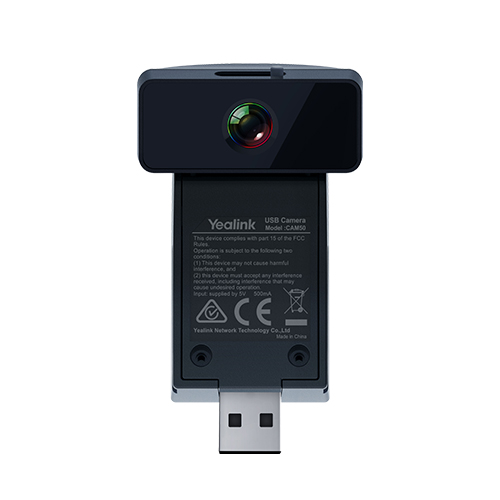 Yealink CAM50 HD USB Camera for SIP-T58W/T58A IP Phones – 2MP, 720p@30fps, Privacy Shutter, Plug & Play Video Conferencing Accessory