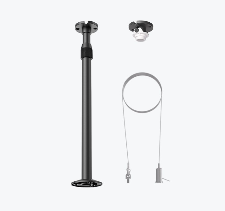 Yealink CM-MountKIT CM20 Mount Kit - 3 Suspension Ropes, 1 Ceiling Mount, 1 Length-Adjustable Pole for Flexible Conference Mic Deployment