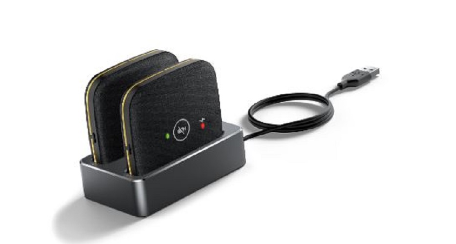 Yealink CPW65 Wireless DECT Expansion Microphones with WDD60 Dongle & Charger Cradle for CP965 Conference Phone