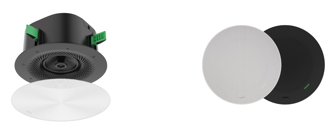 Yealink CS10-D Low-Profile 2-Way Coaxial Dante Ceiling Speaker with PoE & Integrated DAC for Clear Video Conferencing Audio