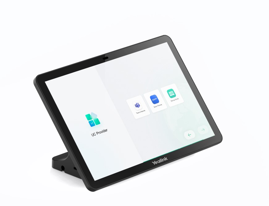 Yealink CTP25 10.1-Inch Teams Collaboration Touch Panel with Android 13, 4K USB-C Sharing, Wi-Fi 6 & Bluetooth 5.0 for Meeting Control