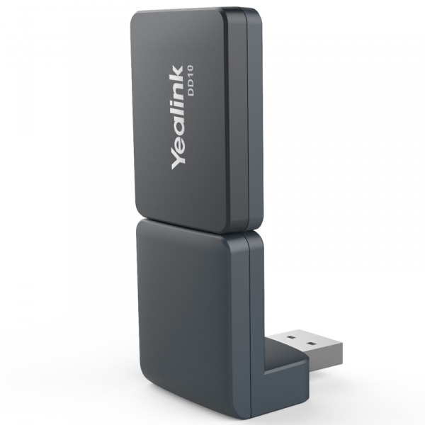 Yealink DD10K DECT USB Dongle for SIP-T41S, T42S & T5 Series Phones, High Transmission Rate 1152 kbps, Plug & Play DECT Connectivity