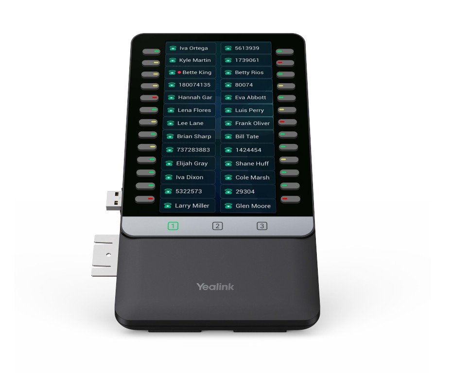 Yealink EXP55 Color Expansion Module with 5.5" Color Display, 78 Programmable Keys, Dual-Color LEDs, USB 2.0 Port – Compatible with Yealink T7X/T8X Series Phones