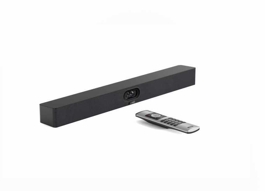 Yealink MeetingBar A40 All-in-One Android Video Collaboration Bar for Small to Medium Meeting Rooms with Dual 48MP Cameras, AI Framing & Speaker Tracking