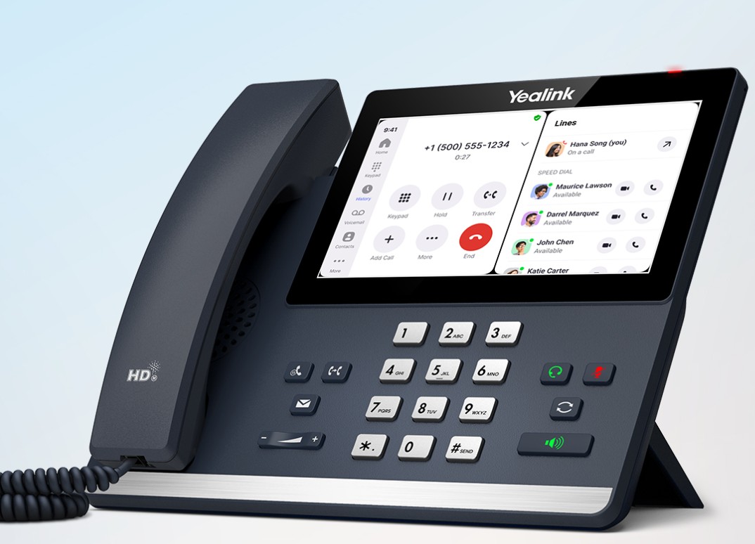 Yealink MP56 E2 Zoom IP Phone with Android 13 OS, 7-Inch Touchscreen, HD Audio, Bluetooth 5.2, Dual-Band Wi-Fi & PoE Support