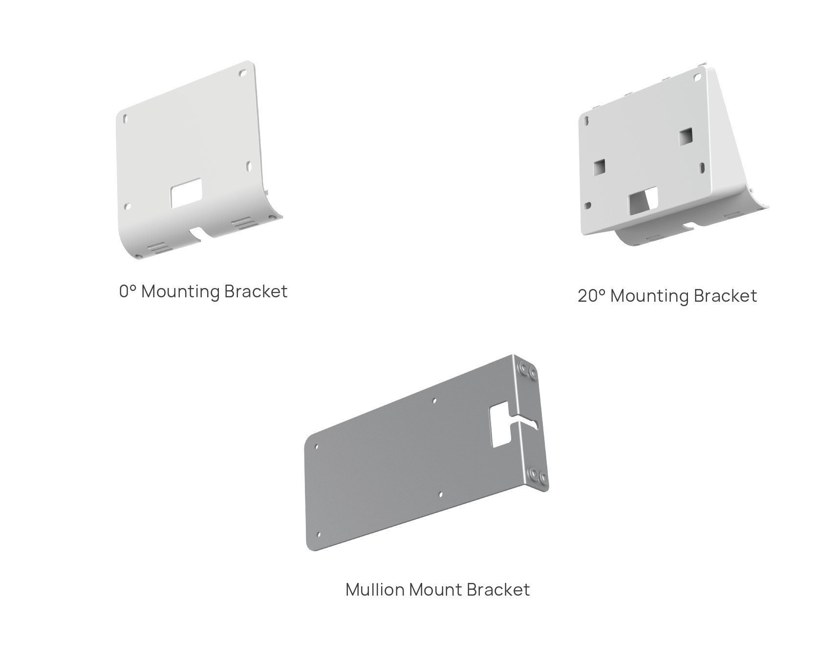 Yealink RoomPanel Plus Mount Kits – 0° Vertical, 20° Angled Wall & Mullion Mount Brackets for RoomPanel Plus Scheduling Display