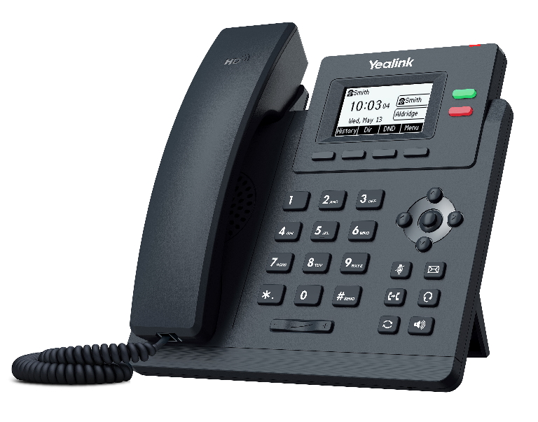 Yealink SIP-T31P Entry-Level 2-Line IP Phone with 2.3" Backlit LCD, HD Voice, PoE Support, 5-Way Local Conferencing & Unified Firmware