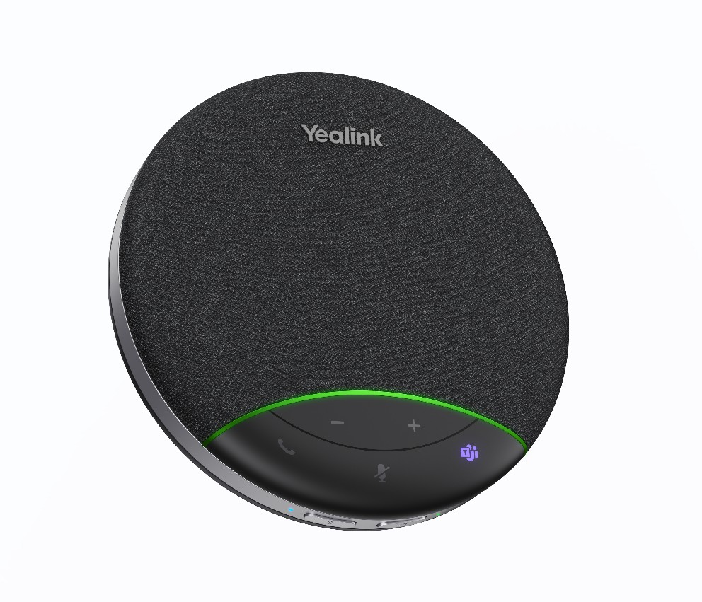 Yealink SP92 Portable Bluetooth Speakerphone with AI Noise Cancellation, 50mm Speaker, Full Duplex Audio & Echo Cancellation, USB-C/A Dongle, 20-Hour Talk Time