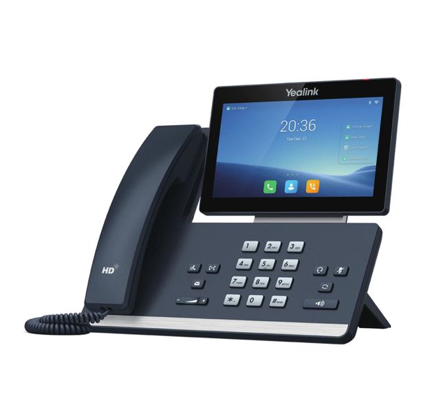 Yealink T58W 16-Line IP HD Android Phone with 7" Touchscreen, Bluetooth, Dual Gigabit Ports, WiFi & Dual USB 2.0 Ports