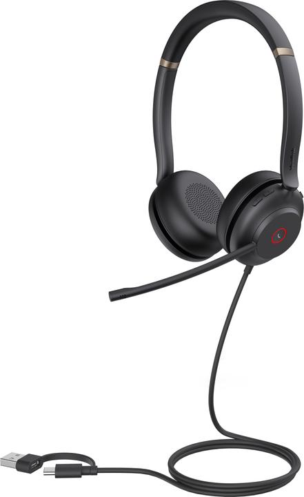 Yealink UH37 Teams Certified USB Wired Mono Headset with 35mm Speaker, Busylight & Leather Ear Cushion - USB-A 2.0