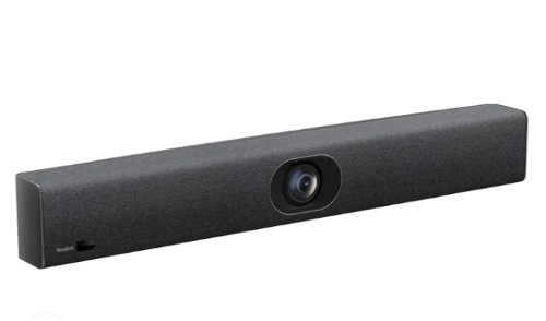 Yealink UVC40-E2 4K Ultra-HD All-in-One USB Video Bar with AI Auto Framing and 8-Microphone Audio for Small/Huddle Rooms