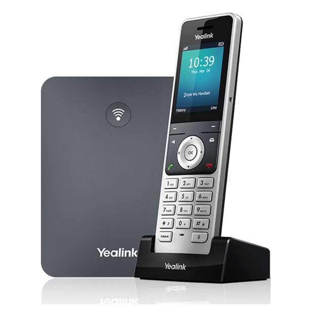 Yealink W76P High-Performance IP DECT Solution with W56H Handset & W70B Base Station - Supports 20 Simultaneous Calls, Noise Reduction, SIP Compatible