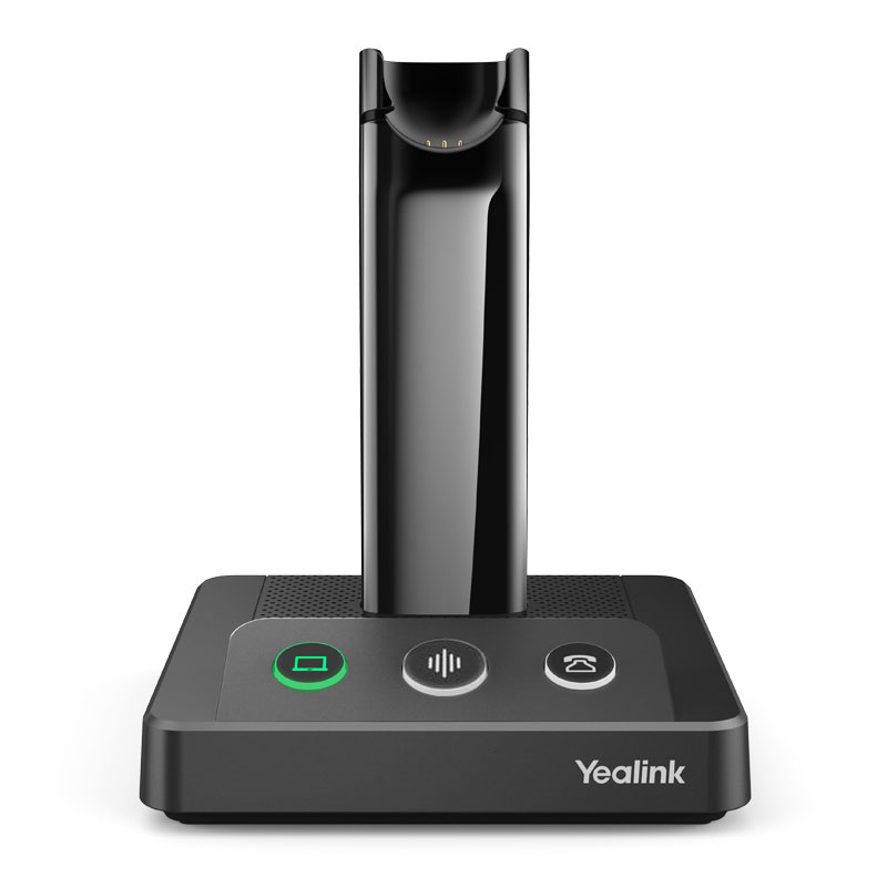 Yealink WHB630UC DECT 6.0 Replacement Base for WH63 UC Headset - Dual Connection for PC & IP Phone, Call Control & Charging Station