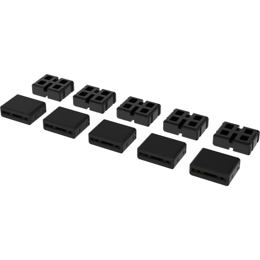 Corsair iCUE LINK Connector Kit – 5 Active & 5 Passive Replacement Connectors for iCUE LINK Products CL-9011125-WW