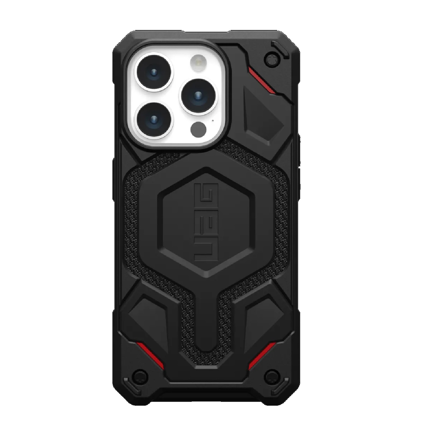 UAG Monarch Pro MagSafe Rugged iPhone 15 Pro Case (6.1") Kevlar Black with 25ft Drop Protection & 10 Year Warranty