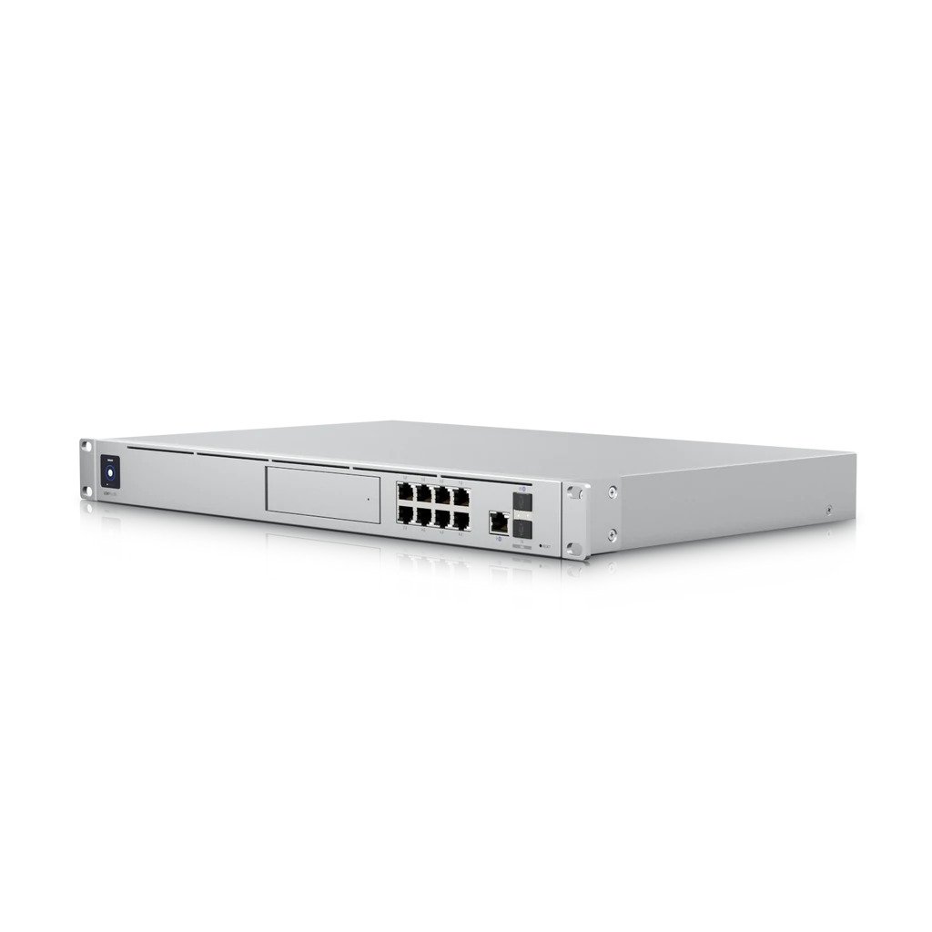 Ubiquiti Dream Machine Special Edition (UDM-SE) - Enterprise UniFi OS Console with 1.7 GHz Quad-Core CPU, 8x GbE PoE RJ45 Ports, 10G SFP+ & 3.5" HDD Bay, 1U Rack Mount