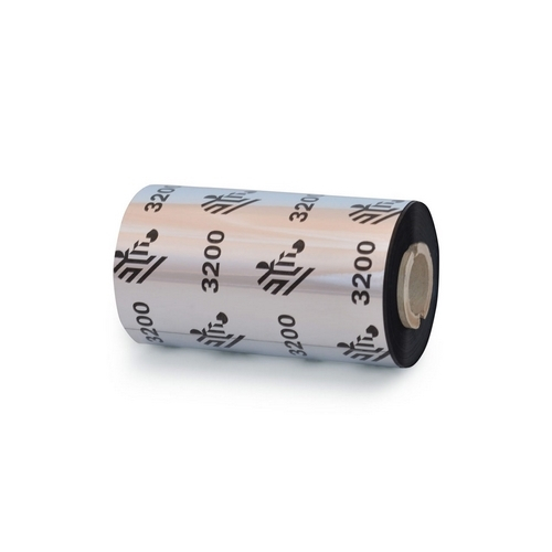 Zebra 3200 High-Performance Wax/Resin Ribbon 56.9mm x 74m - Durable Thermal Transfer Label Ribbon, 12 Rolls/Box