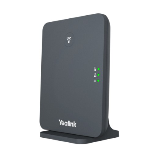Yealink W70B Wireless DECT IP Base Station - Supports 10 DECT Handsets, 20 Simultaneous Calls, Opus Codec, Zero-Touch Provisioning for SMBs