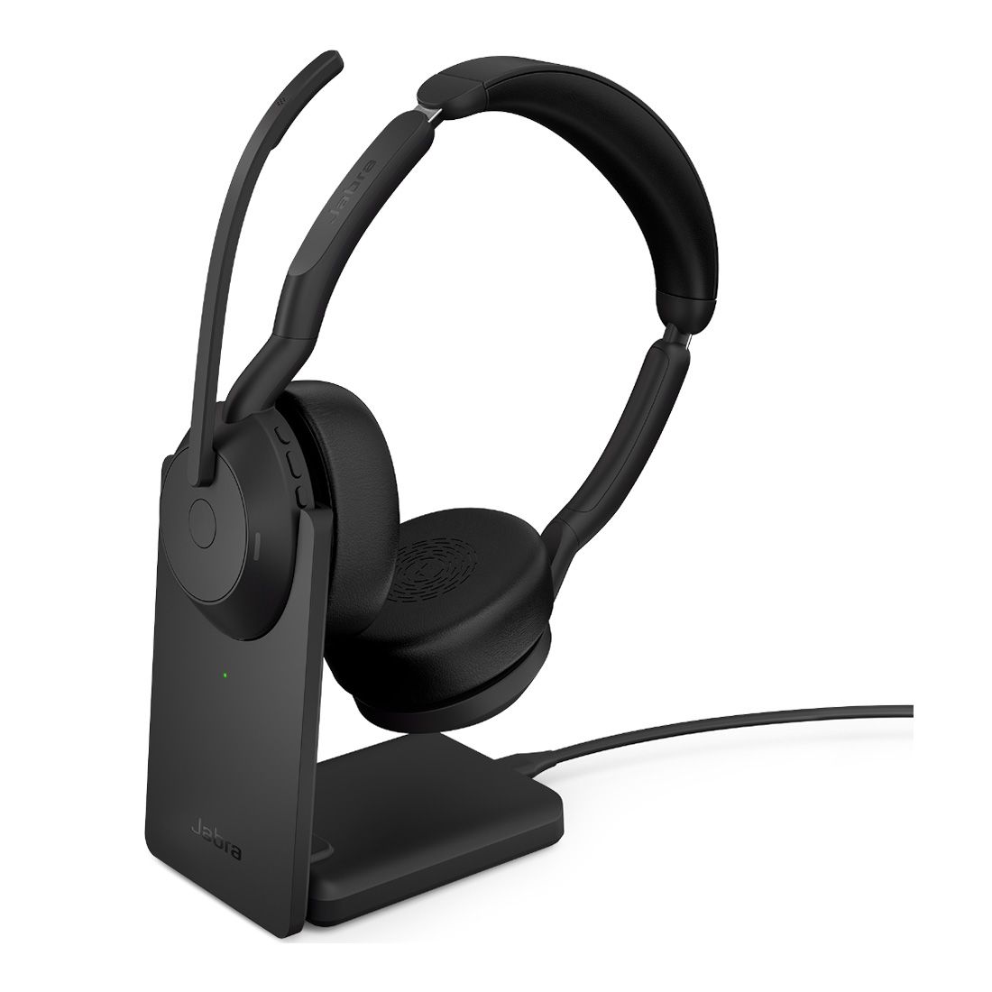 Jabra Evolve2 55 USB-C Wireless Stereo Headset with Active Noise Cancellation, 18-Hour Battery, MS Teams Certified, Link 380 Bluetooth Adapter, 30m Range